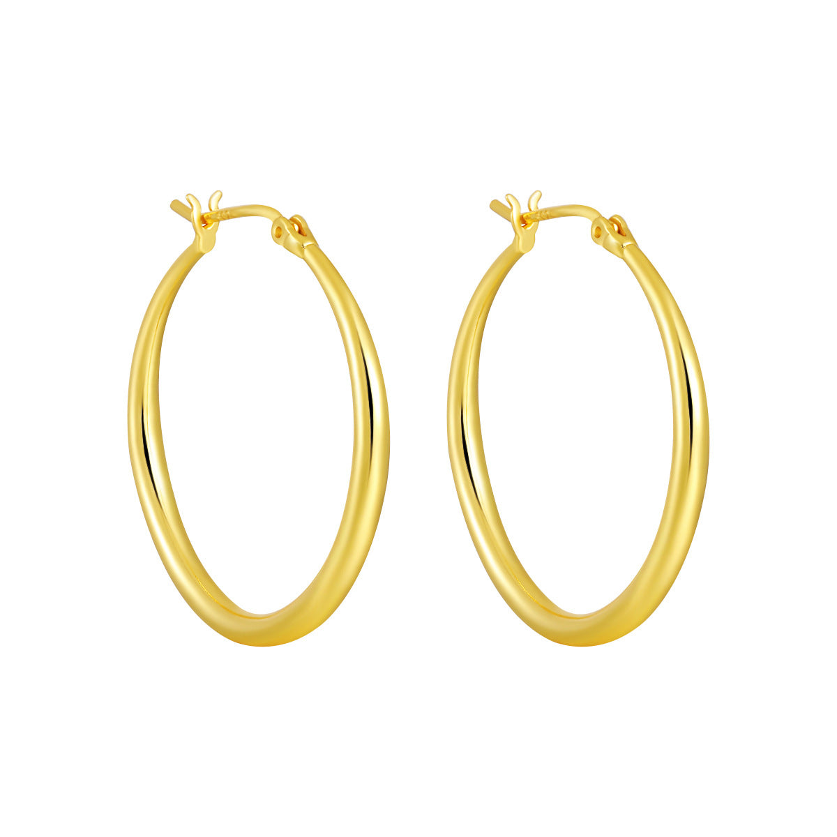 Minimalist Oval Hoop Earrings – image 11