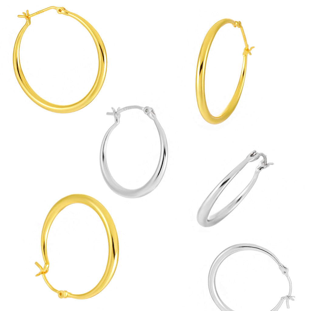 Minimalist Oval Hoop Earrings – wholesale hoop earrings