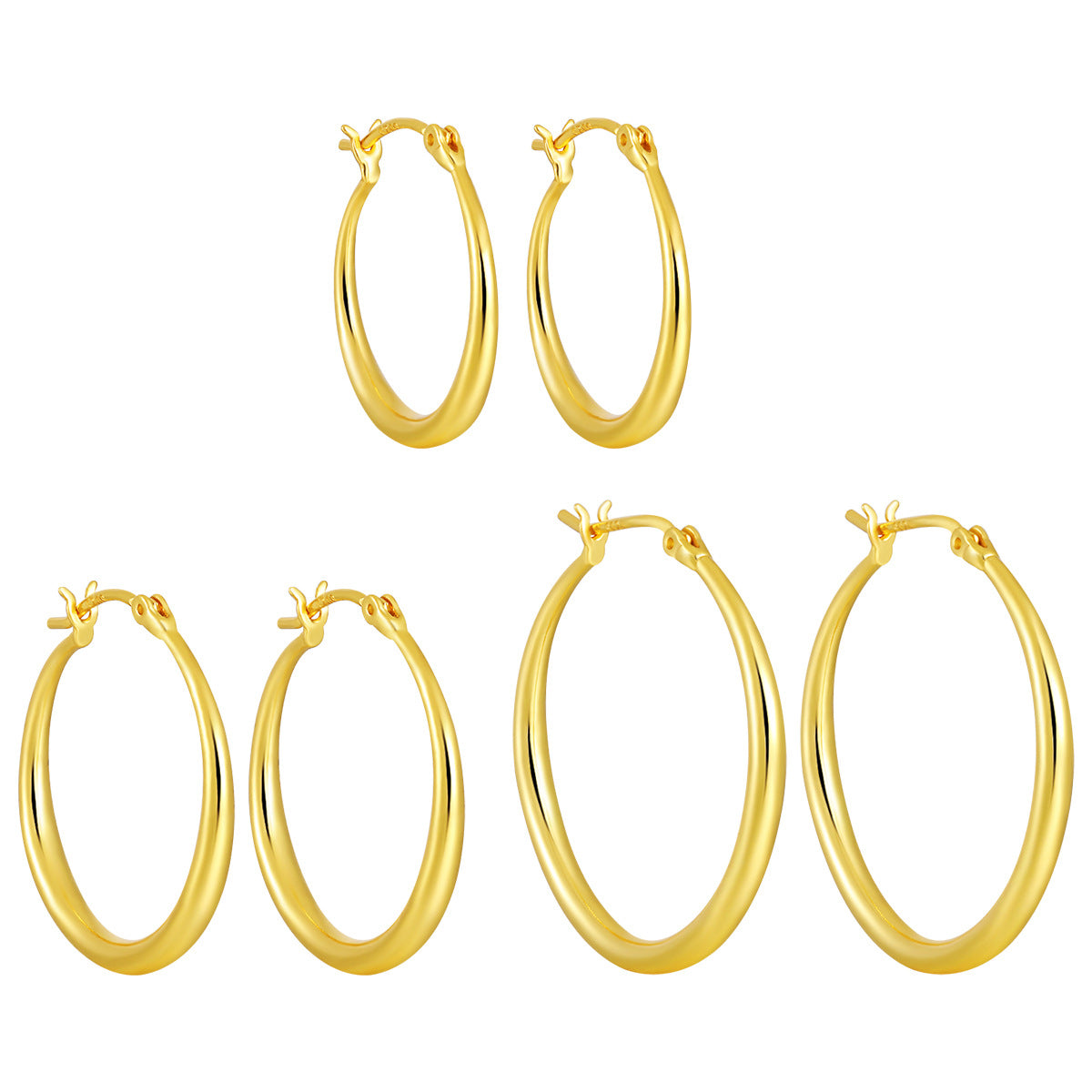 Minimalist Oval Hoop Earrings – image 5