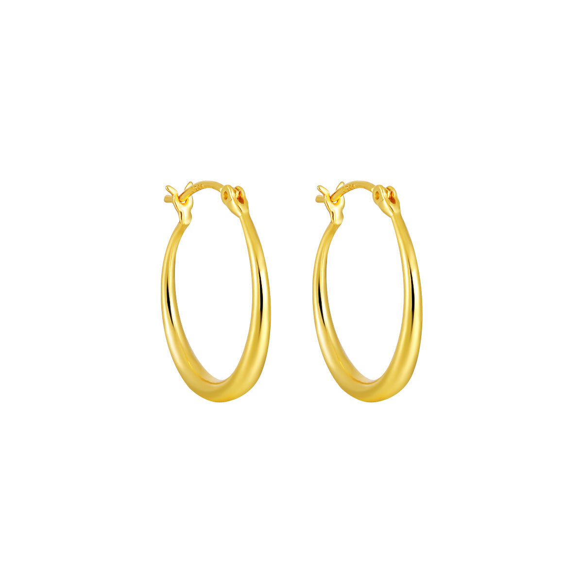 Minimalist Oval Hoop Earrings – image 9