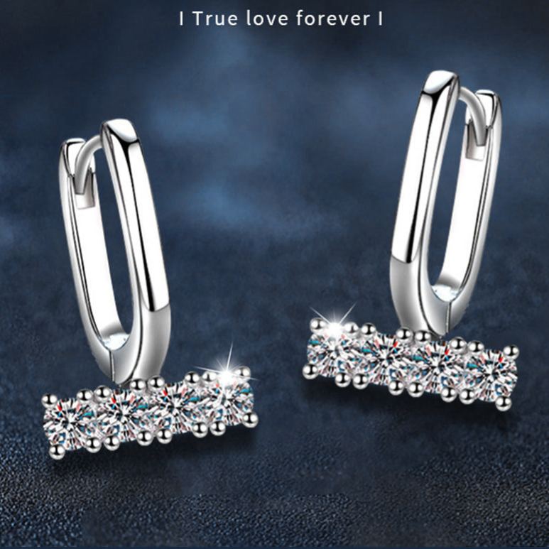 Mini U-Shaped Moissanite Stud Earrings – wholesale moissanite jewelry