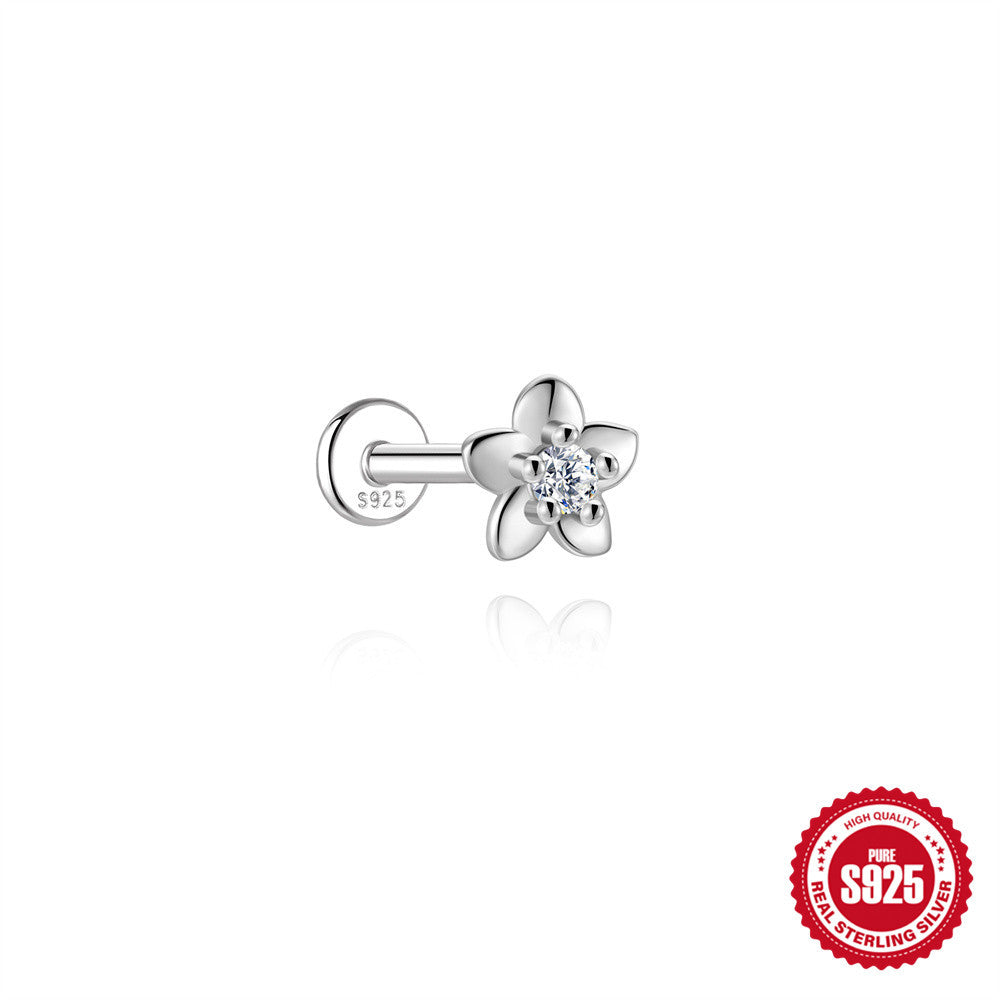 Moissanite Cartilage Stud Earring – image 12