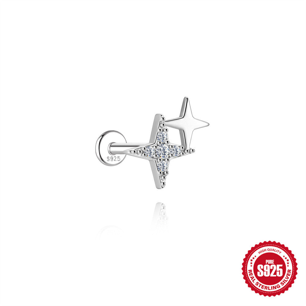 Moissanite Cartilage Stud Earring – image 14
