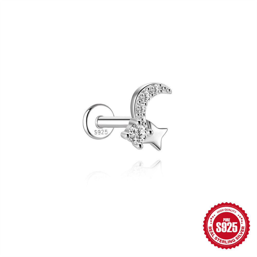 Moissanite Cartilage Stud Earring – image 17