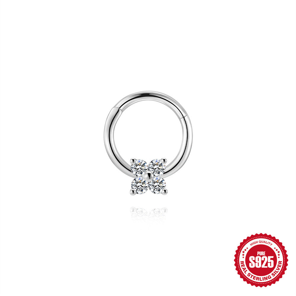 Moissanite Cartilage Stud Earring – image 19
