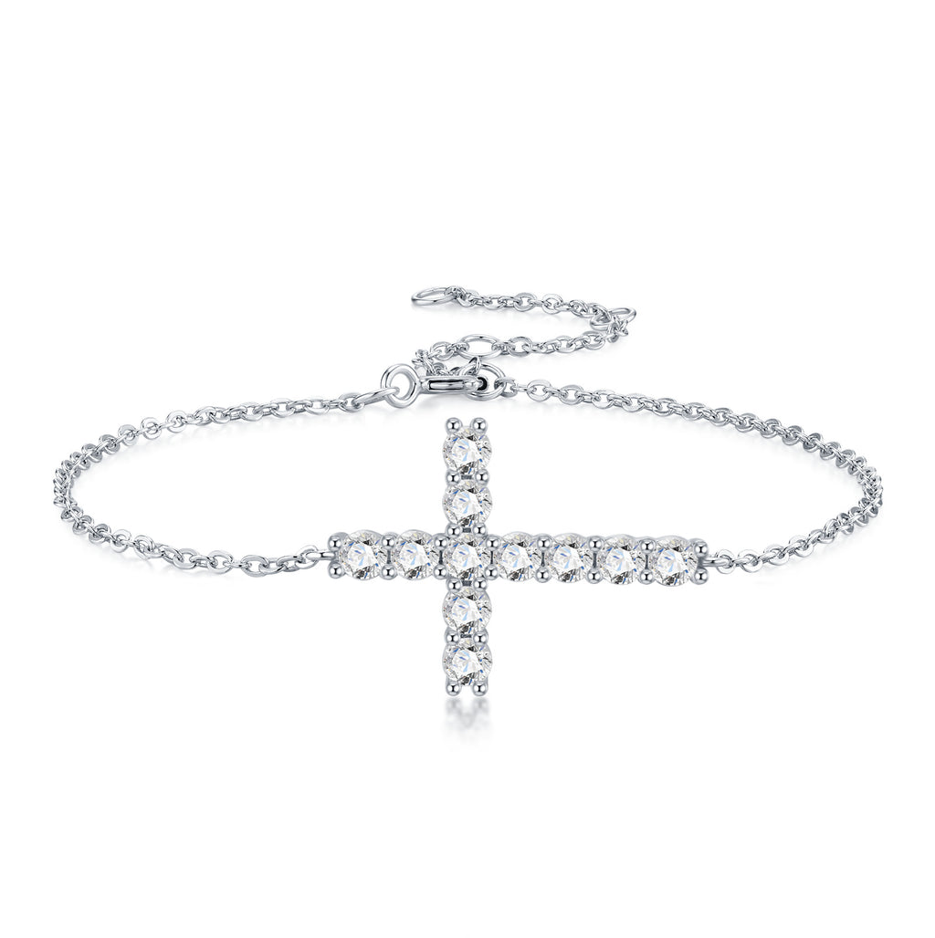 Moissanite Cross Bracelet – wholesale moissanite jewelry