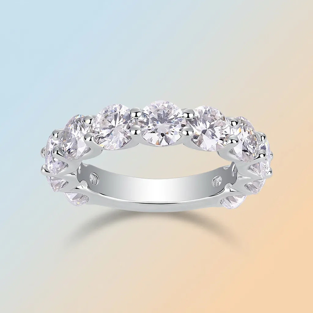 Moissanite Eternity Band