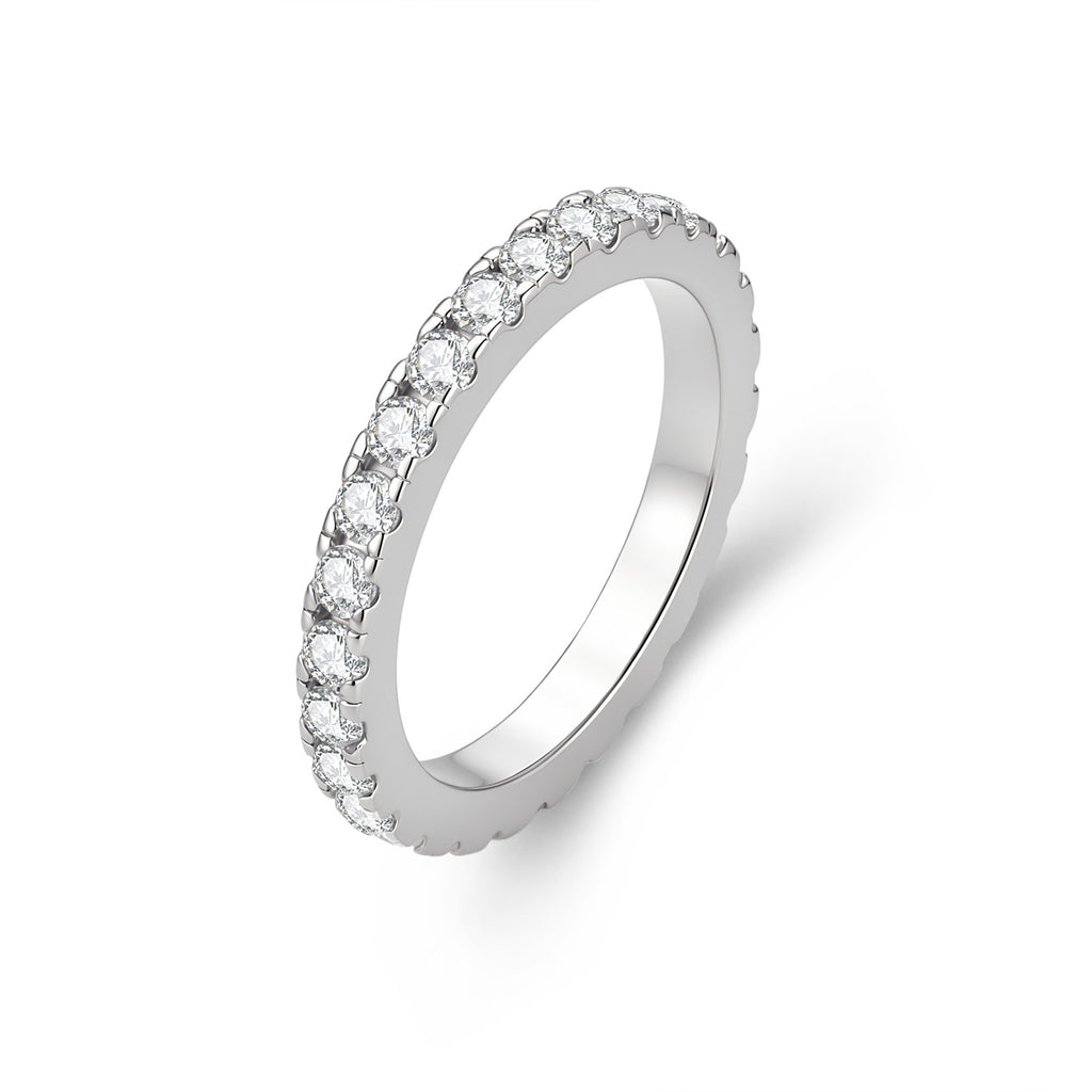 Moissanite Eternity Band Ring
