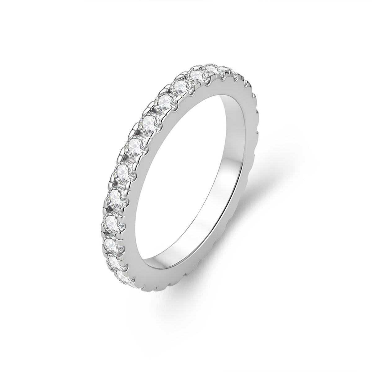 Moissanite Eternity Band Ring