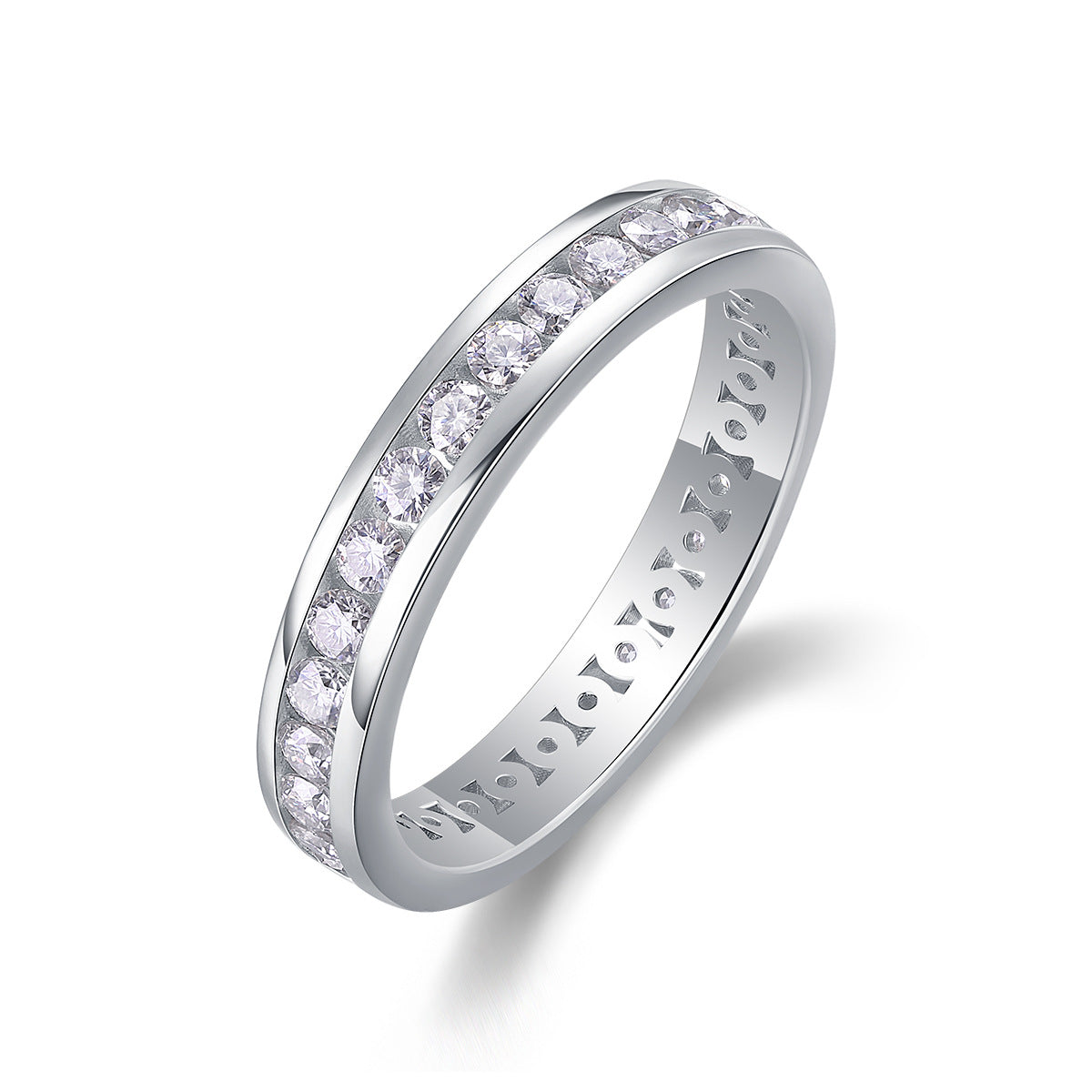 Moissanite Full-Eternity Ring YCR458-463 – image 4