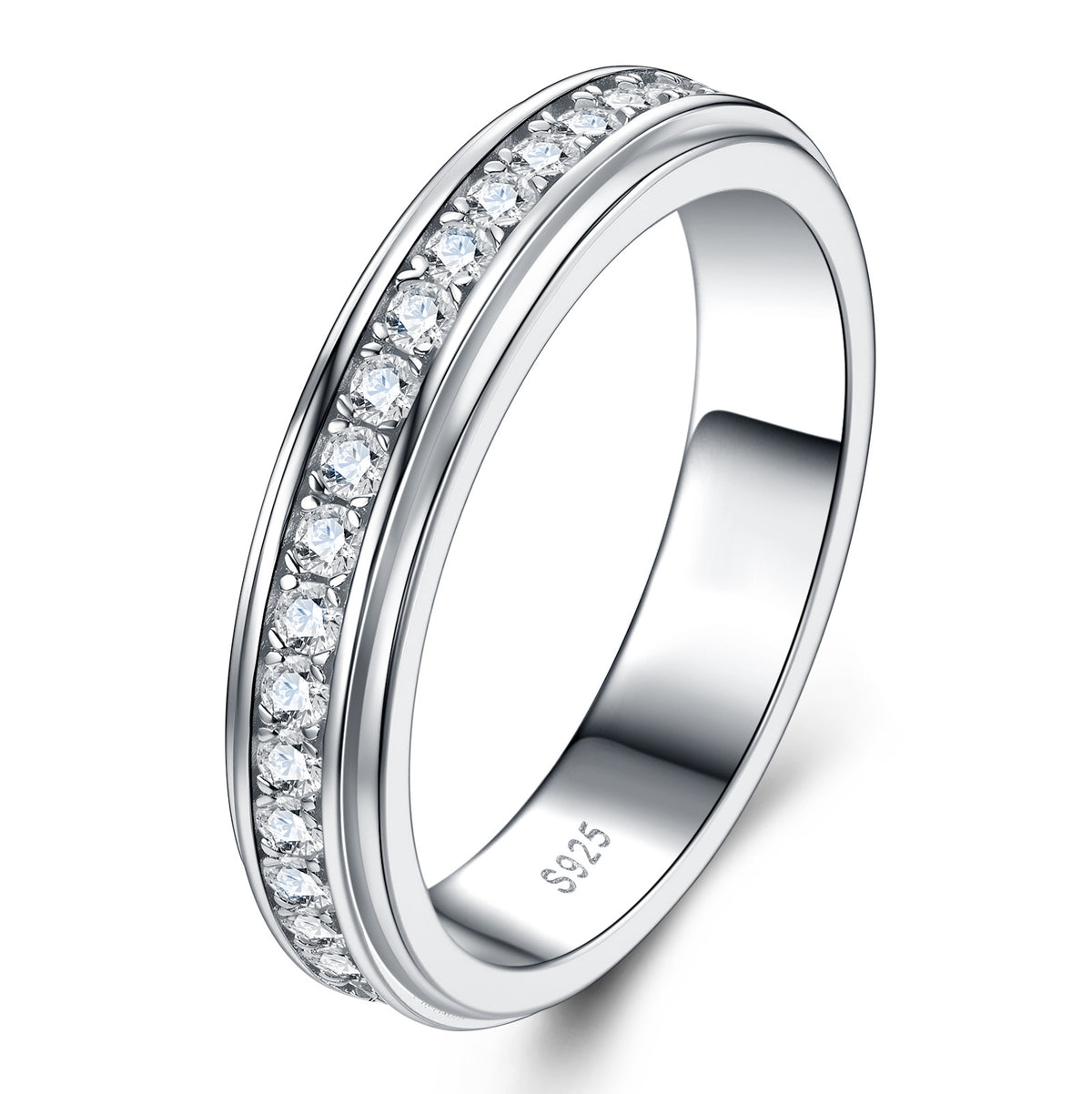 Moissanite Full-Eternity Ring YCR458-463 – image 6