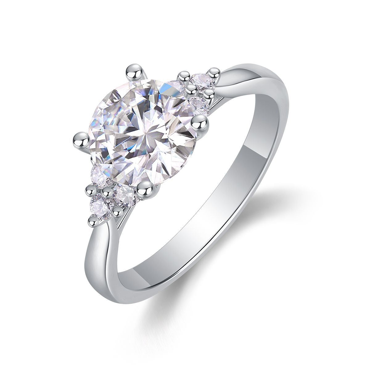 Moissanite Guardian Closed Ring – image 6