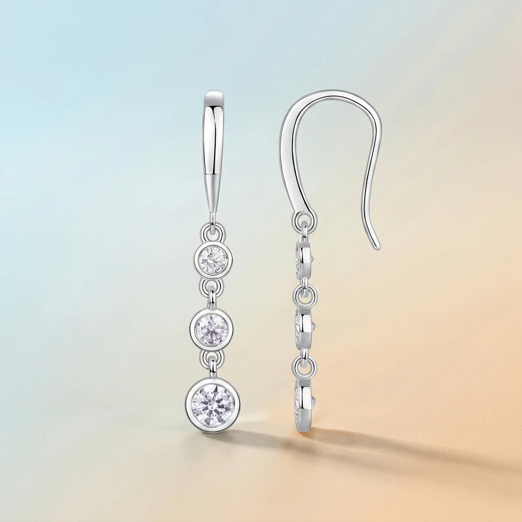 Moissanite Hook Earrings – wholesale moissanite jewelry