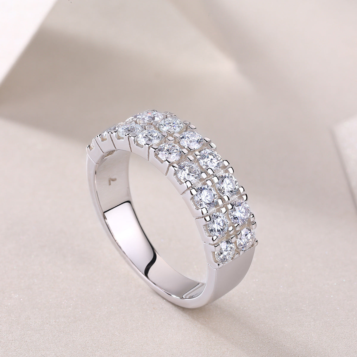 Moissanite Multi-Layer Ring YCR431 – wholesale moissanite rings