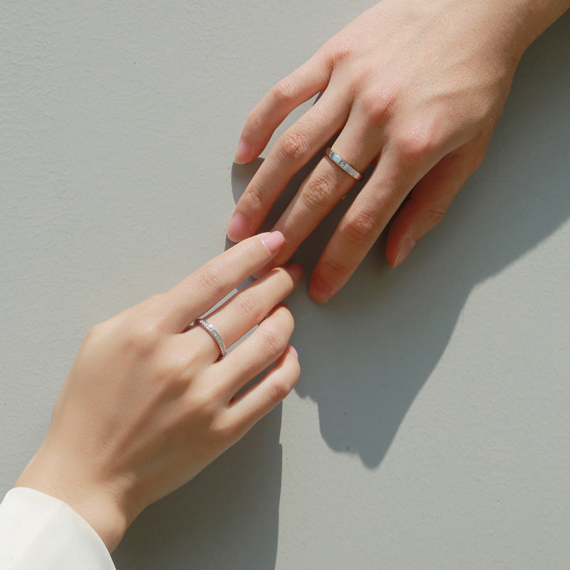 Moissanite Open-Band Couple's Rings – wholesale moissanite rings