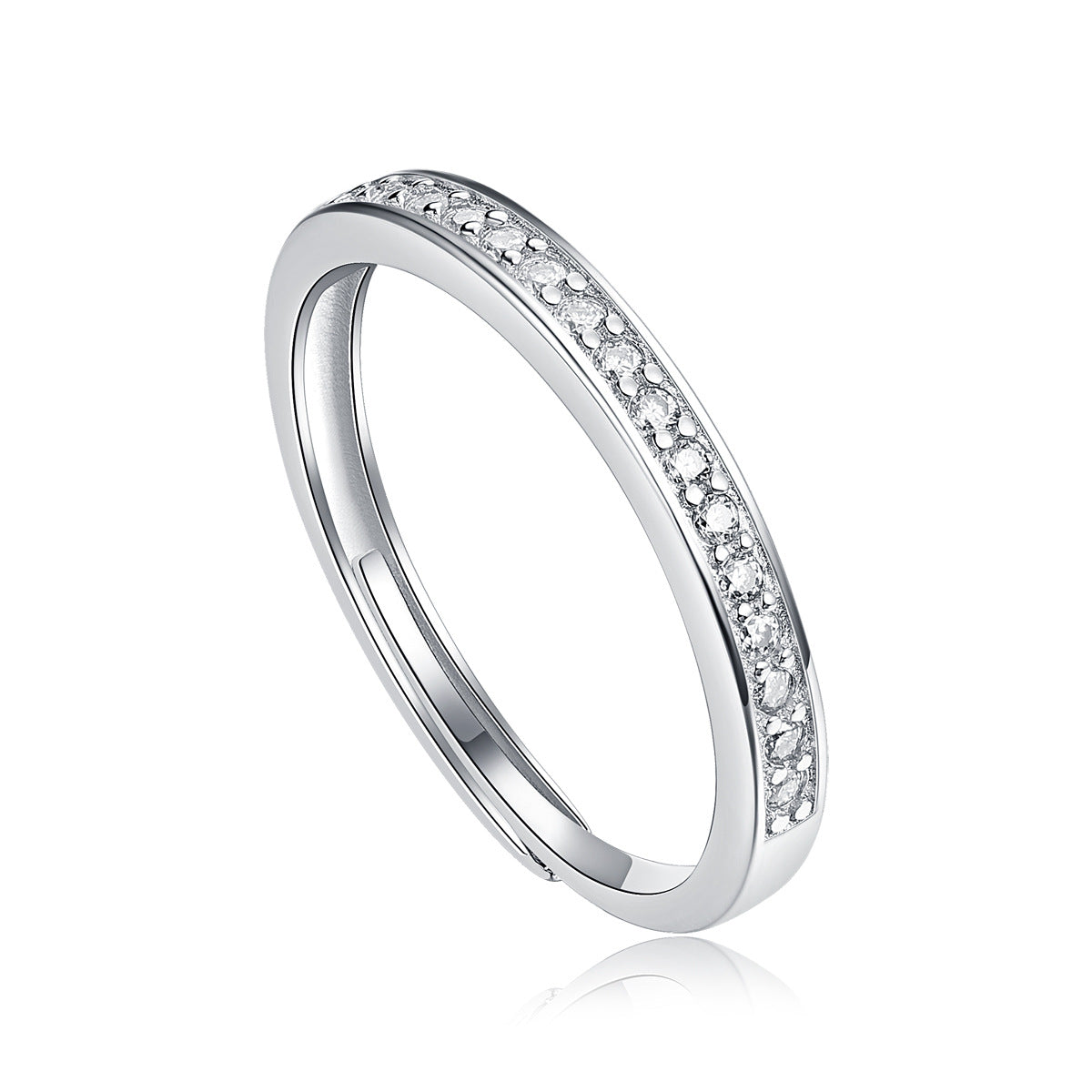 Moissanite Open-Band Couple's Rings – image 4