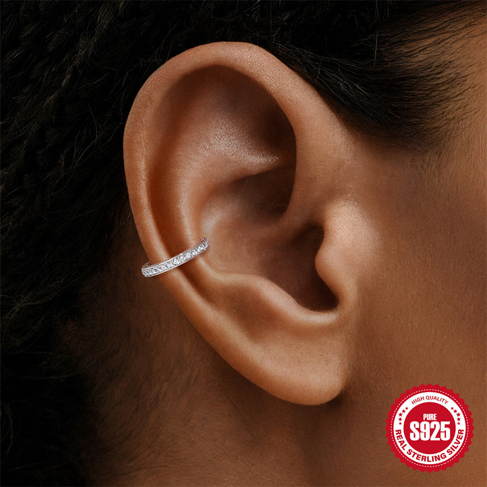 Moissanite Piercing Earring YCE855 – detail view 3