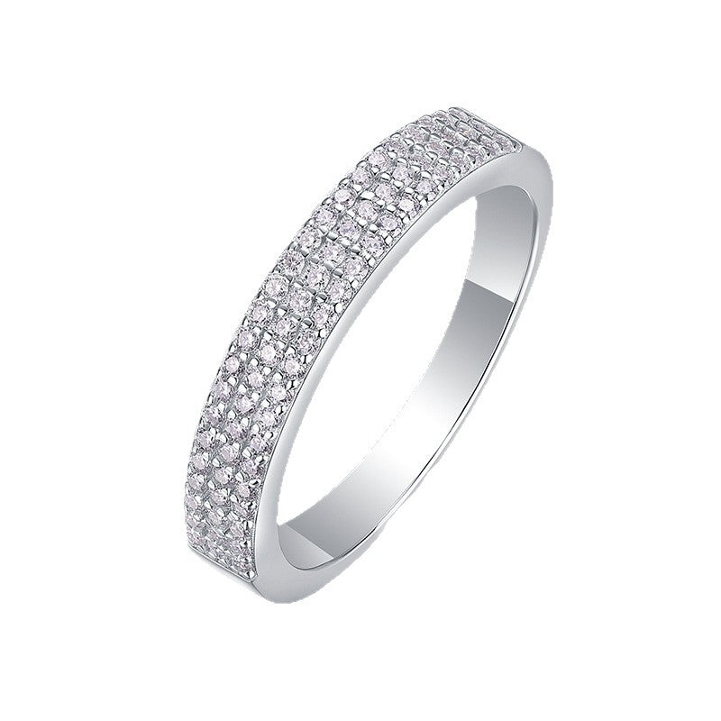 Moissanite Ring With 69 Round Stones | Wholesale | Deechy – Deechy