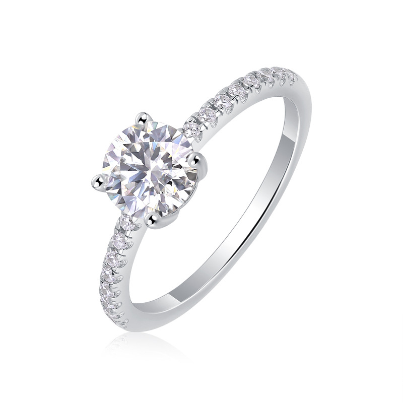 Moissanite Ring With Elaborate Setting – image 10