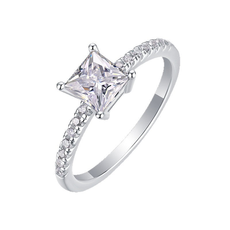 Moissanite Ring With Elaborate Setting – image 4
