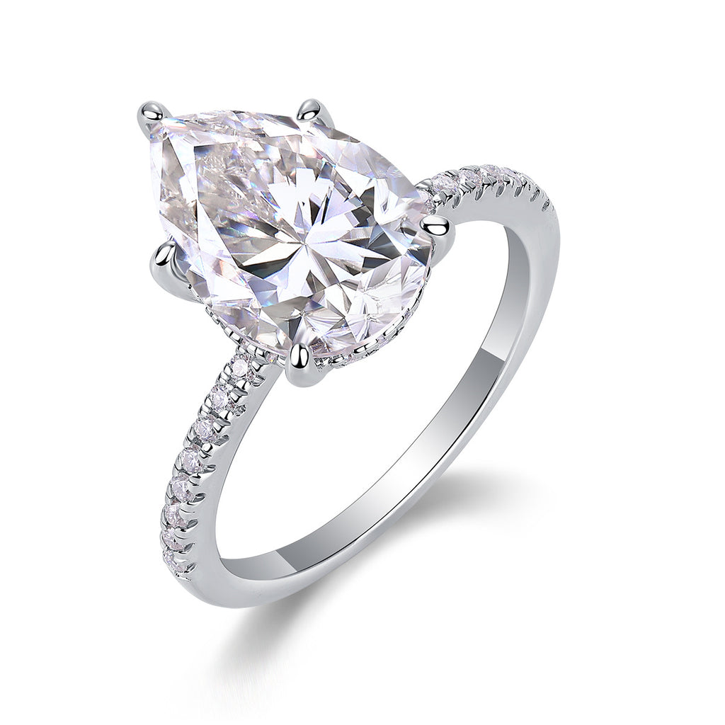 Moissanite Ring With Elaborate Setting – image 9