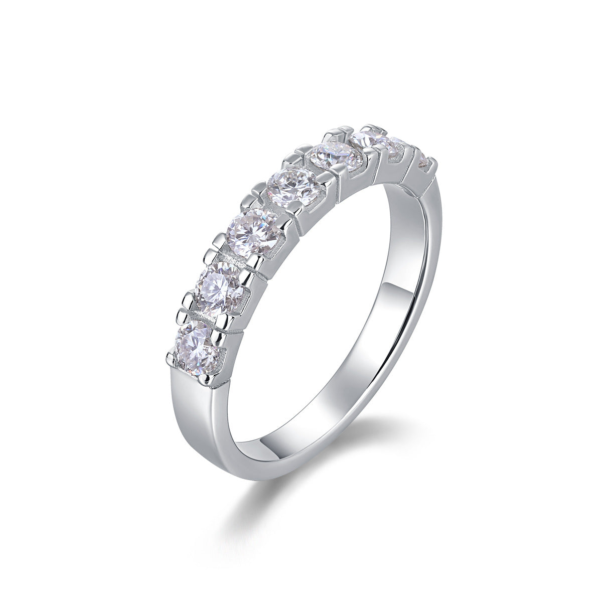 Moissanite Solid-Band Ring YCR524