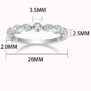 Moissanite Solid Band Ring YCR579 – wholesale moissanite rings