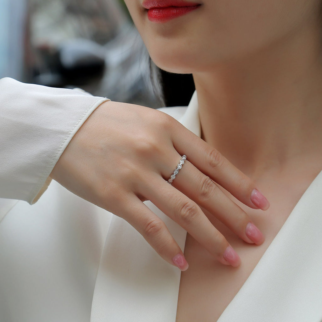 Moissanite Solid Band Ring YCR579 – image 6