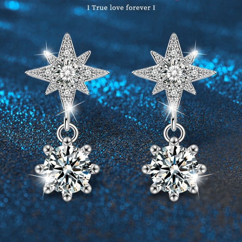 Moissanite Star of David Earrings – wholesale moissanite jewelry
