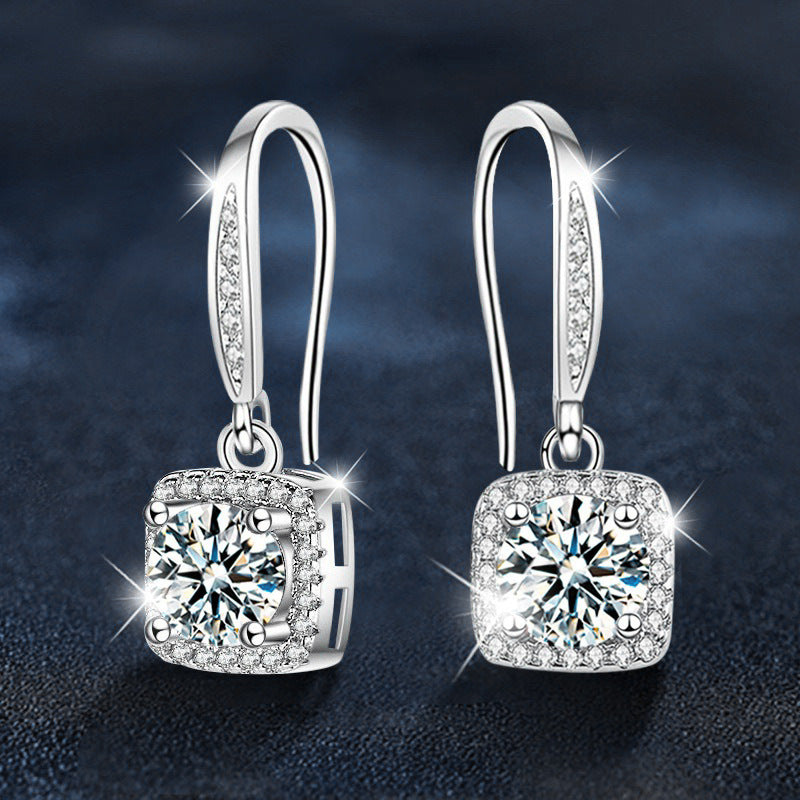 Sugar Cube Moissanite Drop Earrings – wholesale moissanite jewelry
