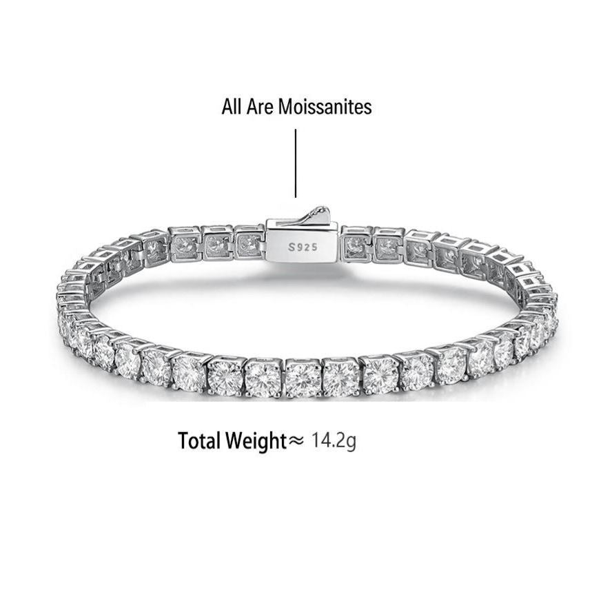 Moissanite Tennis Bracelet 2-5mm – image 8