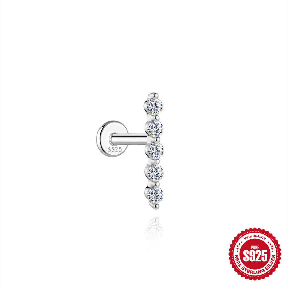 Moissanite Threaded Cartilage Stud – image 19