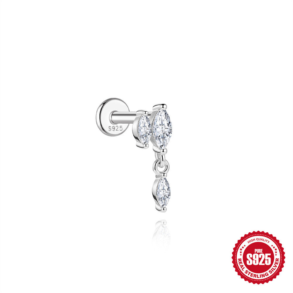 Moissanite Threaded Cartilage Stud – image 22