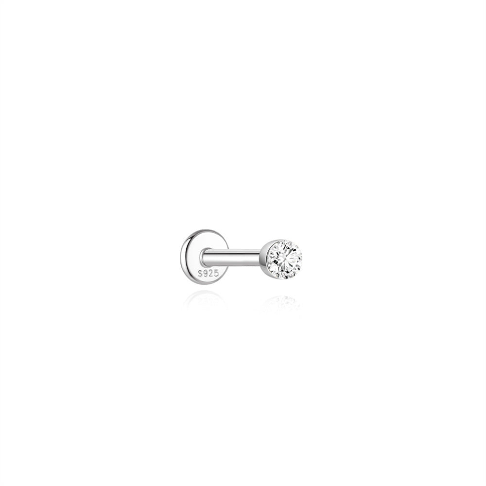 Moissanite Threaded Cartilage Stud – image 9