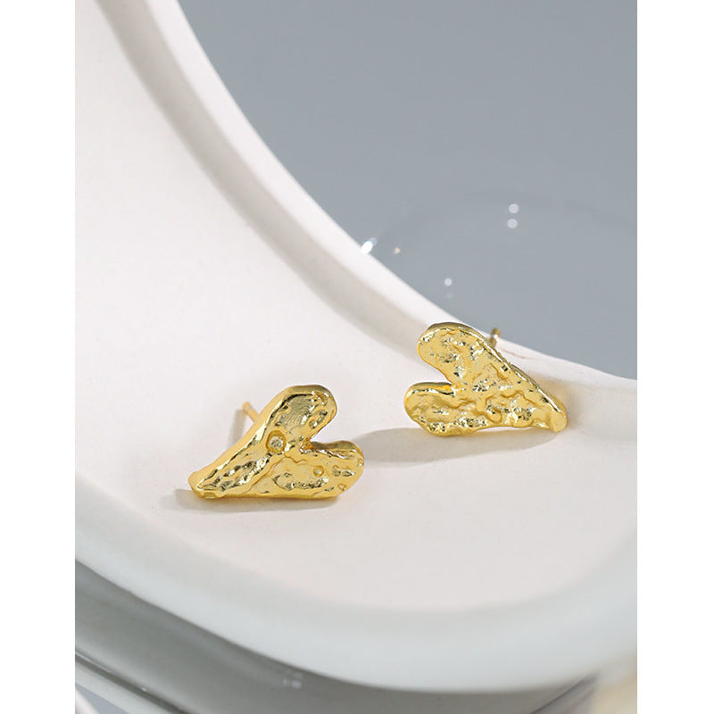 Molten Heart Stud Earrings – wholesale stud earrings