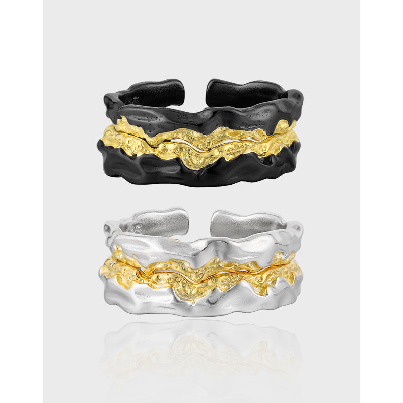 Molten Lava Two-Tone Open Ring