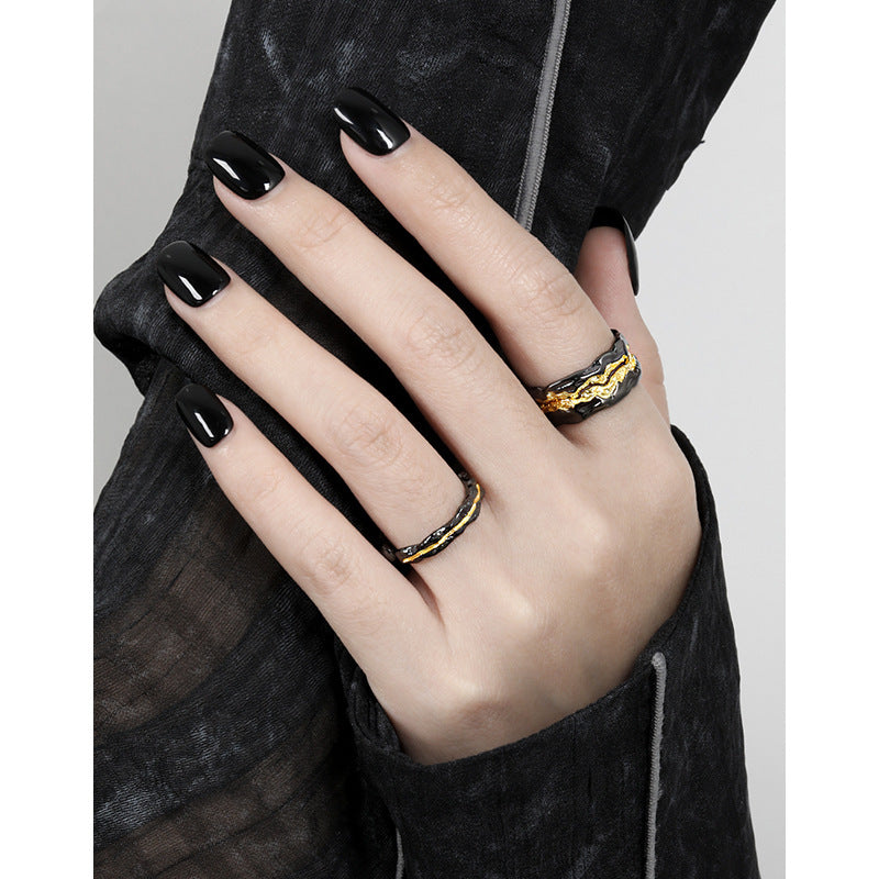 Molten Lava Two-Tone Open Ring – image 4