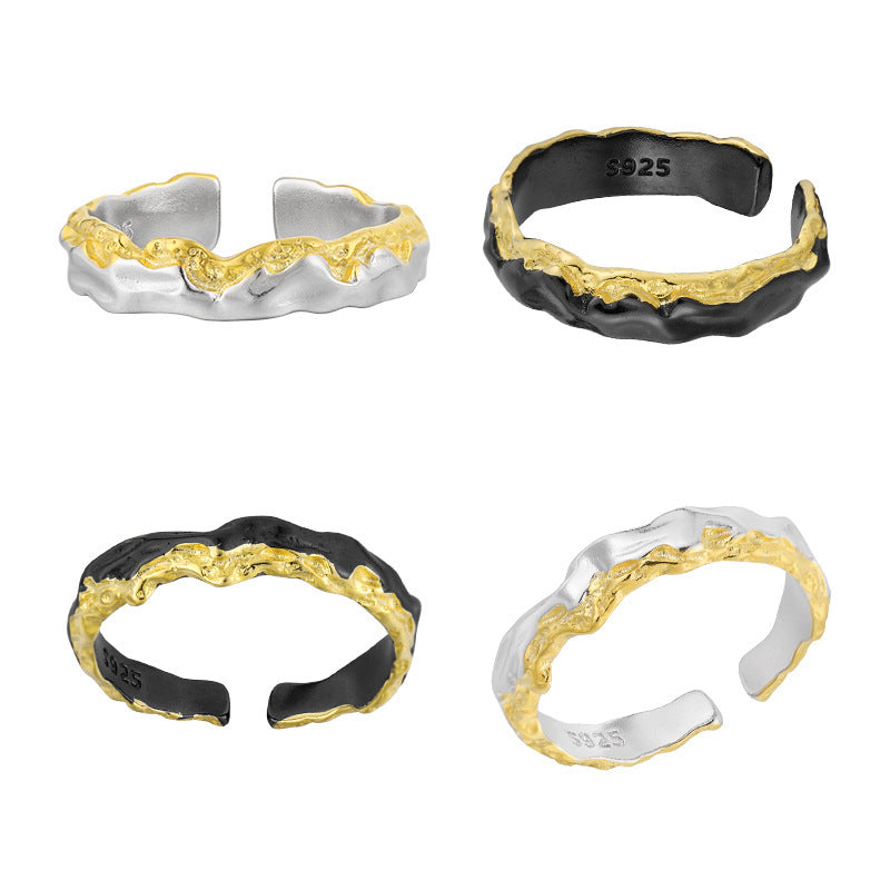 Molten Lava Two-Tone Open Ring – image 5