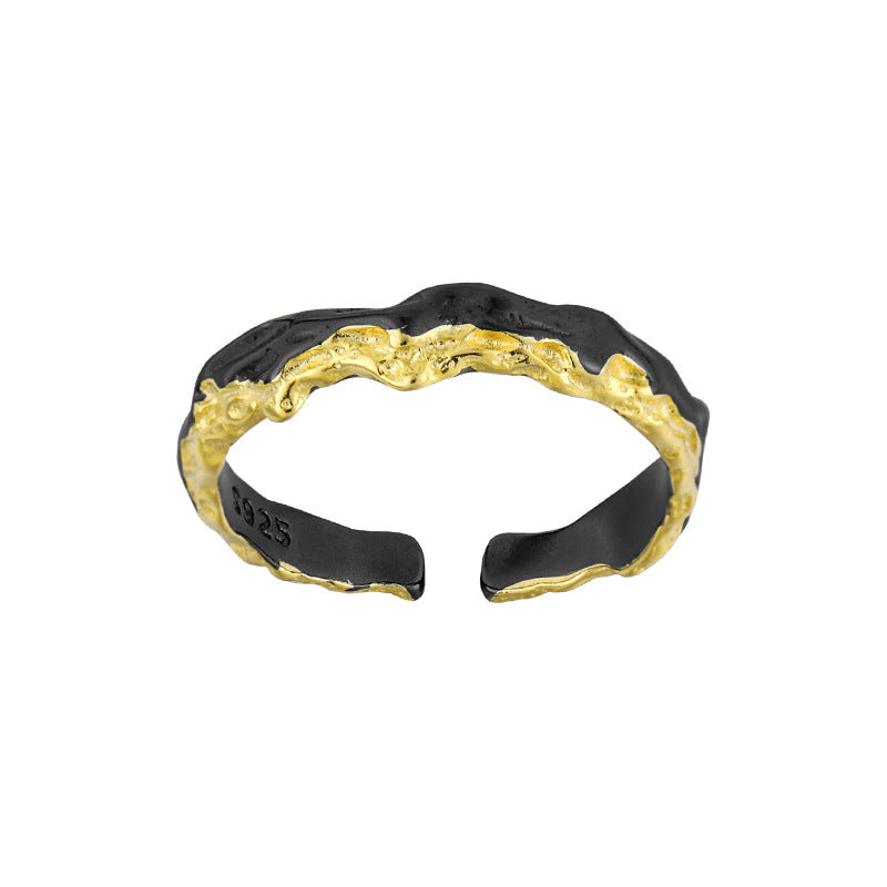 Molten Lava Two-Tone Open Ring – image 8