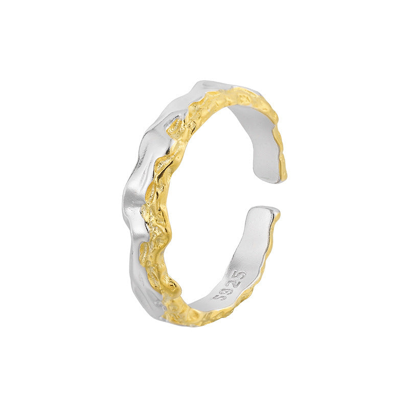 Molten Lava Two-Tone Open Ring – image 9