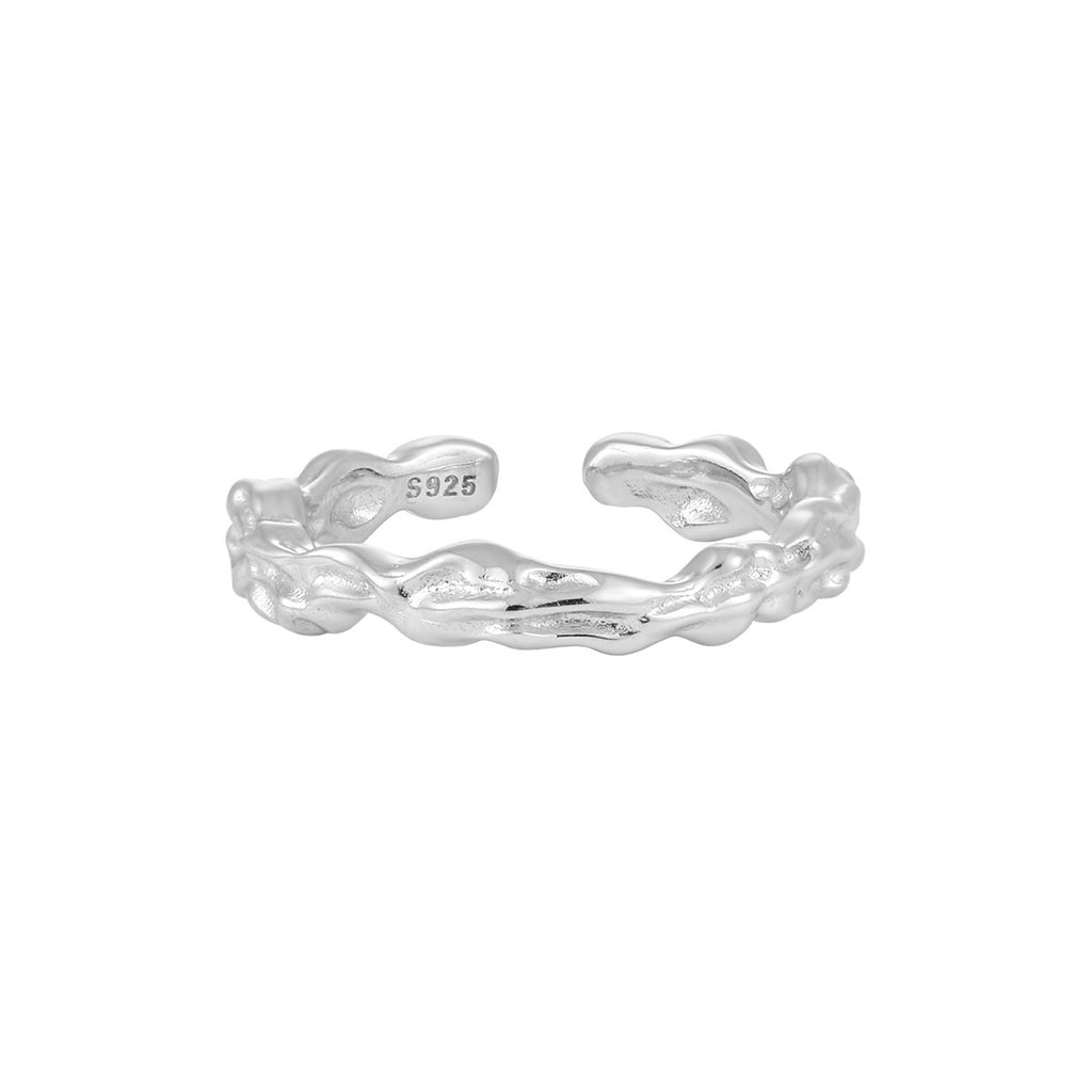 Organic Molten Textured Open Ring – image 6