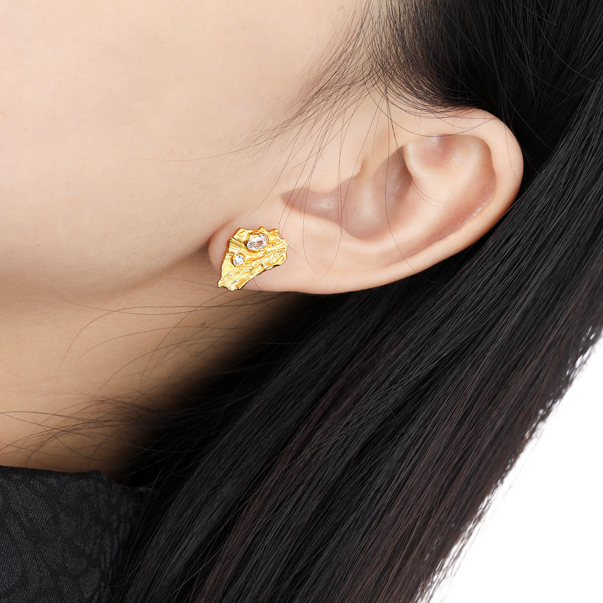 Molten Stud Earrings – image 4