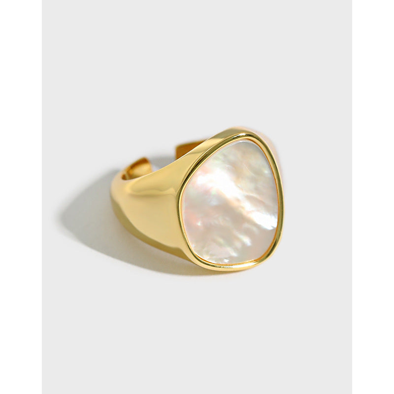 Organic Mother of Pearl Ring