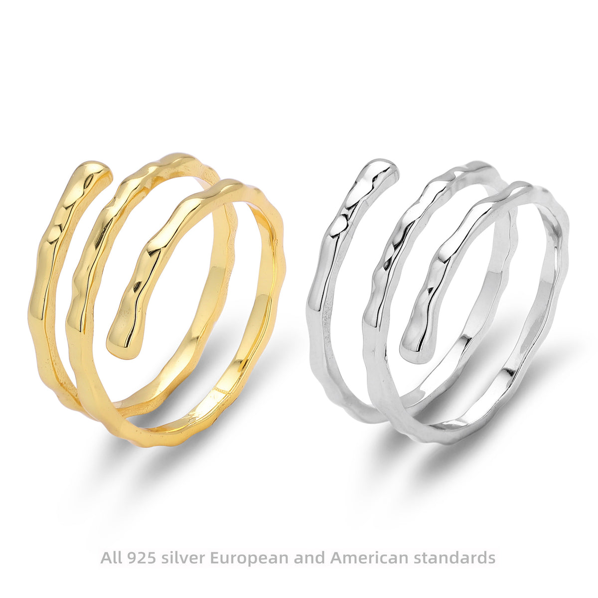 Multi-Layered Pleated Ring