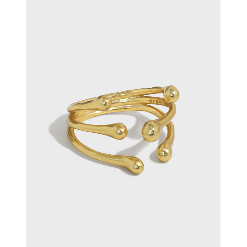 Multi-Strand Ball-End Wrap Ring