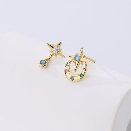 Multicolored Zircon Drop Earrings – wholesale earrings in bulk