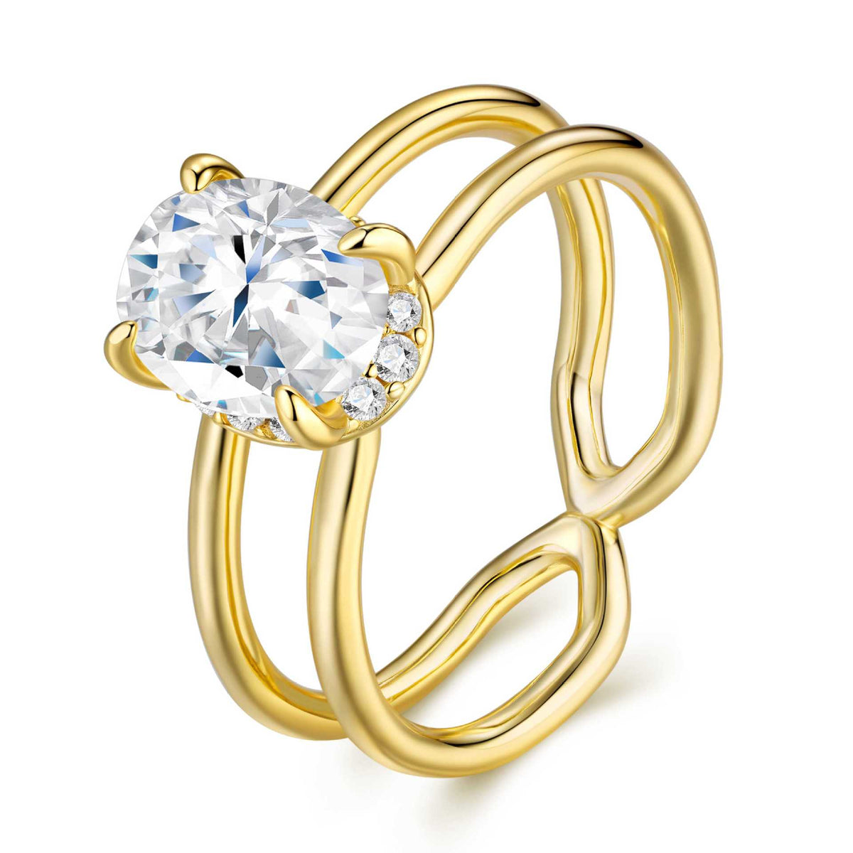 New Chinese Style Moissanite Ring – detail view 3