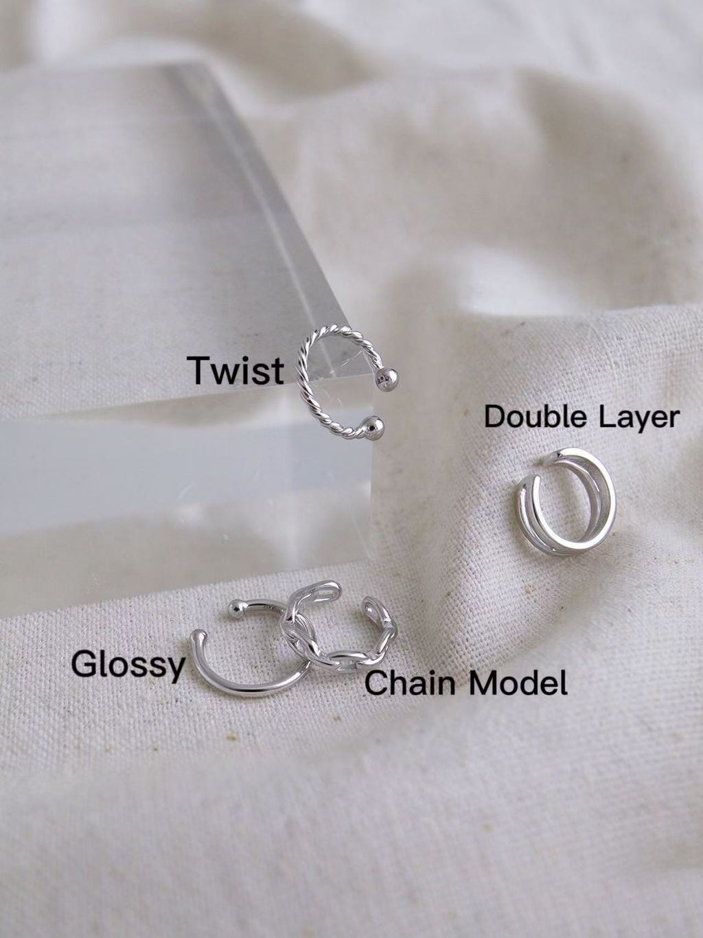 Modern Assorted Open Ear Cuffs, Gold Plated – image 6