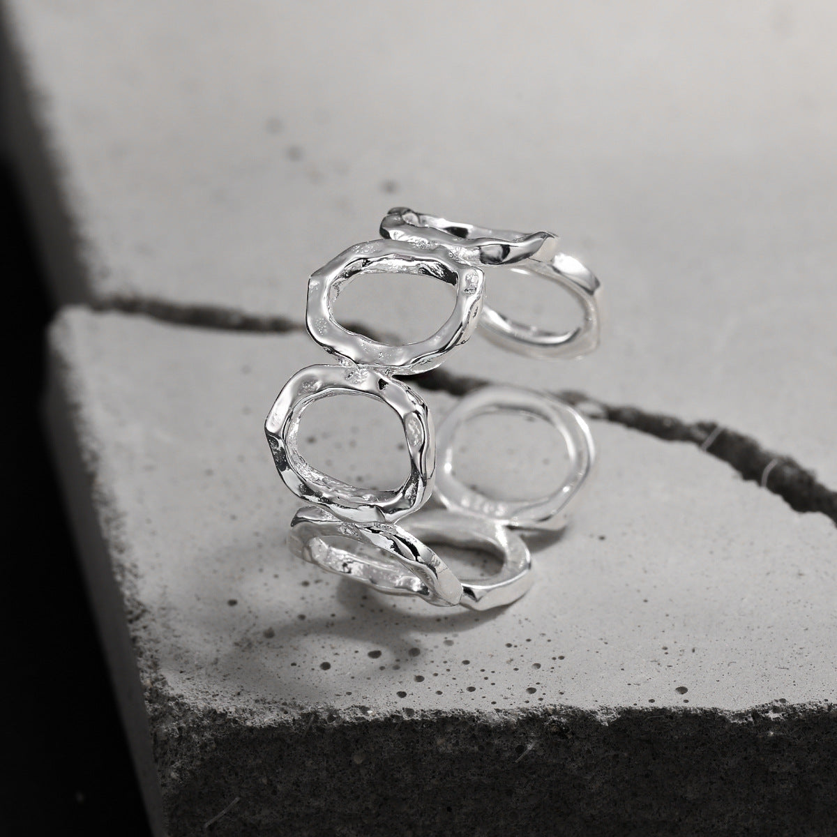 Sculptural Openwork Statement Ring – detail view 3