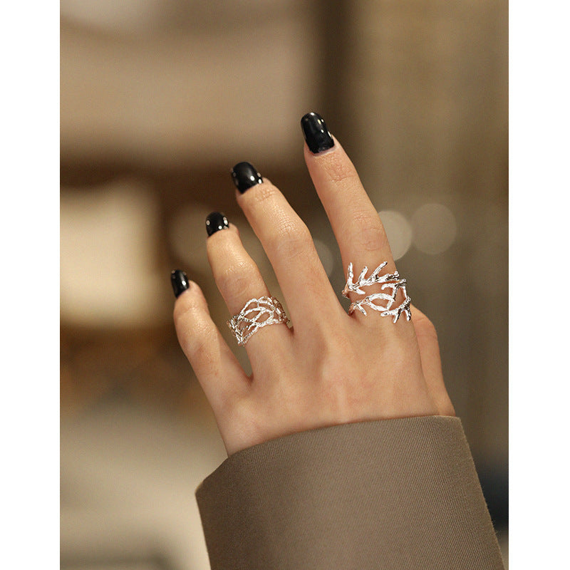 Organic Openwork Woven Ring – detail view 3